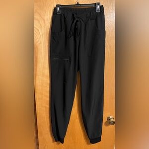 Heartsoul Scrub Pants Women Black Jogger Medium Tall HS030t 5 pockets